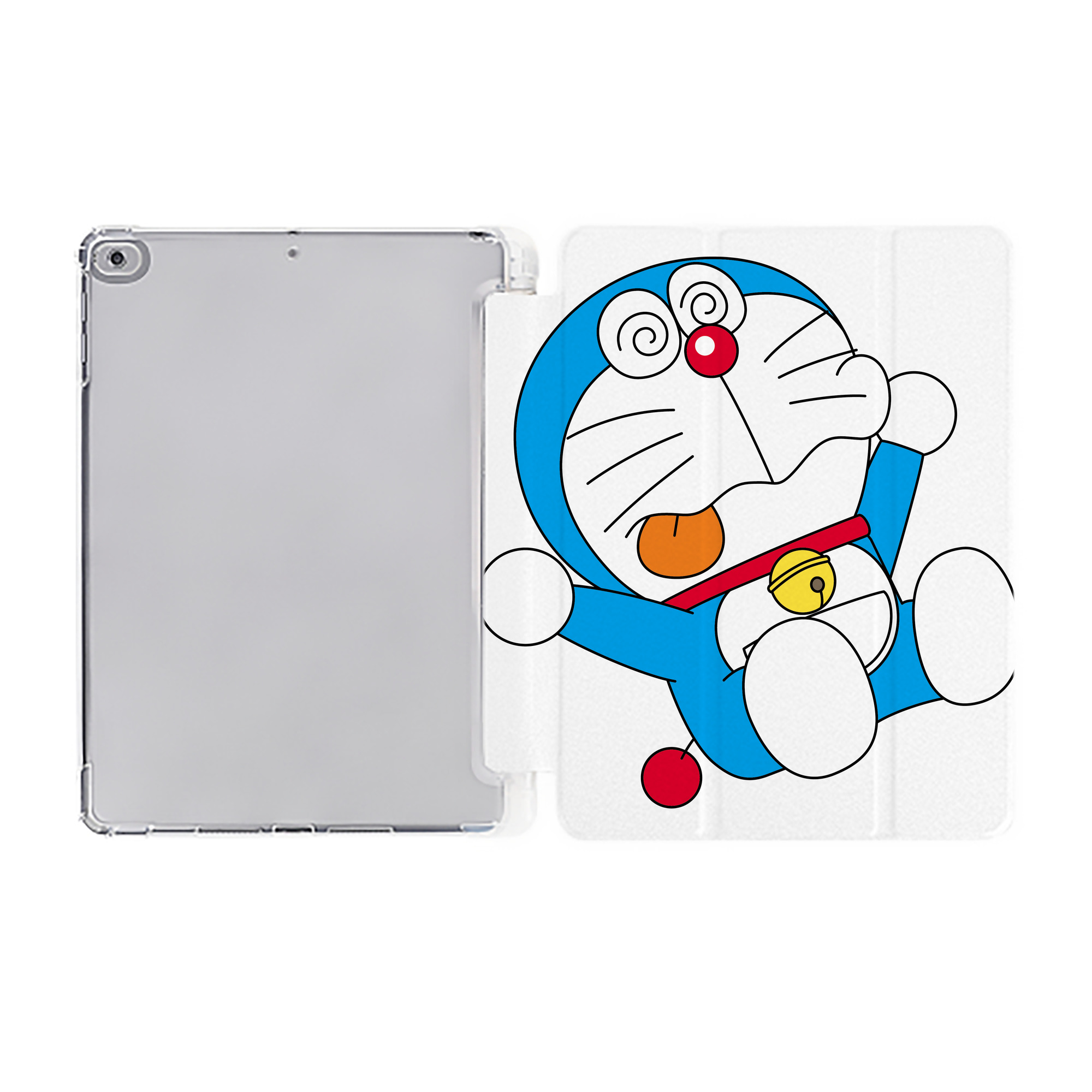 （画像用） ドラえもん Doraemon IPad ケース ペン収納付き 三つ折りスタンド PUレザー×シリコン 対応機種9.5/10.5/10.9インチ